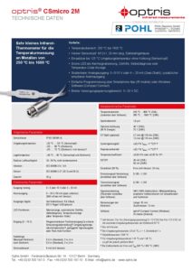 CSmicro2M_Optris_Pyrometer_Datenblatt_de