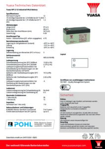 Yuasa_NP1-2-12_Bleiakku_AGM_VRLA_12V_1-2Ah_Datenblatt_POHL