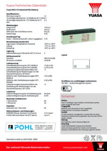 Yuasa_NP2-3-12_Bleiakku_AGM_VRLA_12V_2-3Ah_Datenblatt_POHL