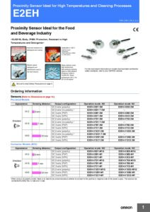 e2eh_omron_proximity_sensor_for_high_temperature_and_cleaning_datasheet_en