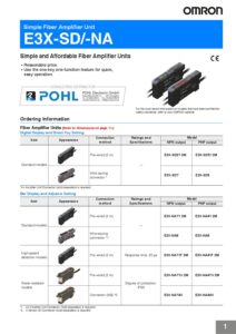 e3x-sd_omron_simple_fiber_amplifier_unit_datasheet_en