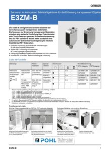 e3zm-b_omron_transparent_object_detection_compact_photoelectric_sensor_datasheet_de