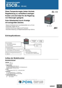e5cb_omron_temperature_controller_datasheet_de