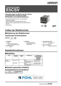 e5csv_omron_temperature_controllers_datasheet_de