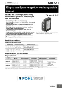 k8ak-vs_omron_1-phase_voltage_relay_datasheet_de