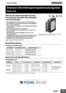 k8ak-vw_omron_1-phase_overvoltage_undervoltage_relay_datasheet_de