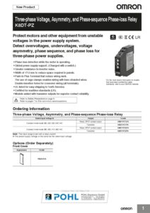 k8dt-pz_omron_3-phase_voltage_asymm_and_phase-seq_phase-loss_relay_datasheet_en