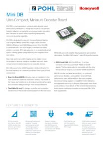 mini-db-honeywell-datasheet