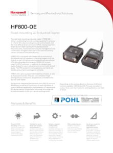 hf800-honeywell-datasheet