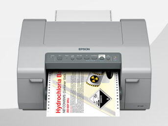 Epson ColorWorks C831 (GP-C831) – kombiniert Matrixdrucker mit Tinte für GHS-Etiketten