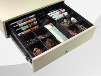 APG CashBases Maxi Kassenschublade mit 8 Scheinfächern und 8 Münzfächern