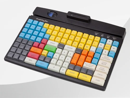 PrehKeyTec MCI 96 Programmierbare Tastatur - 96 Tasten, USB, Selbst Beschriftbar