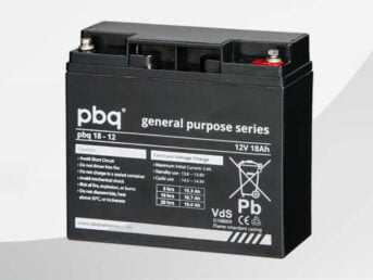 VRLA Bleiakku pbq 18-12 VdS für Standardanwendungen