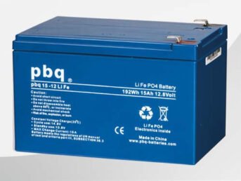 LiFe Akku mit 12V und 15Ah - pbq LiFe 15-12