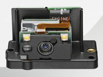 Zebra SE4757 OEM-Area-Imager-Scanmodul mit Decoderboard und Montagerahmen