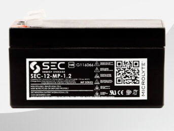 VRLA Bleiakku SEC 12-MP-1.2 VdS für Standardanwendungen