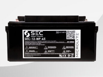 VRLA Bleiakku SEC 12-MP-65 VdS für Standardanwendungen