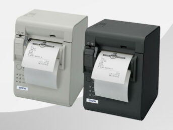 Epson TM-L90 Peeler – Etiketten im Graustufendruck mit integriertem Etiketten-Ablöser